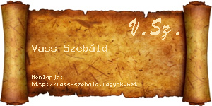 Vass Szebáld névjegykártya